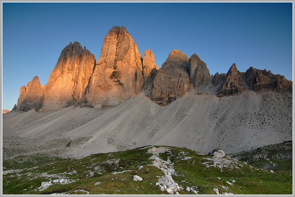 Die drei Zinnen, Sextener Dolomiten, Italien